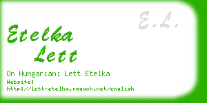 etelka lett business card